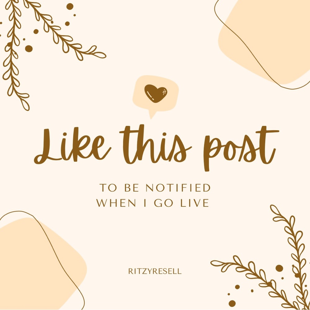 Like this post so your notified when I go live 💗